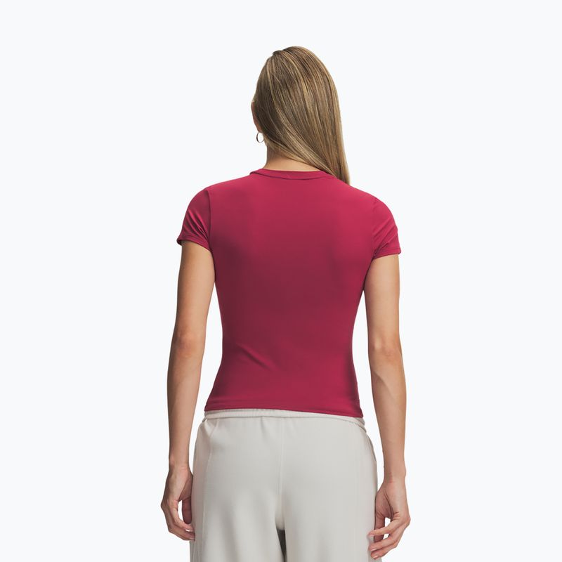 Дамска тренировъчна тениска Under Armour Motion Fitted SS claret/ox blood 2