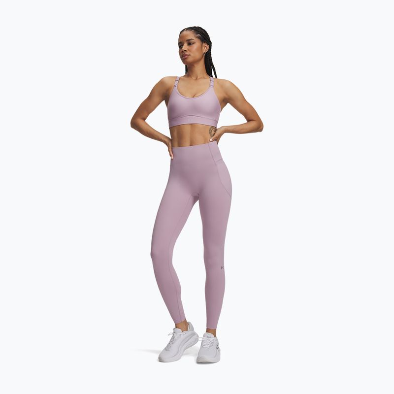Дамски тренировъчен клин Under Armour Vanish Elite Leggings mauve pink/metallic silver 2