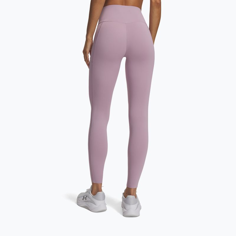 Дамски тренировъчен клин Under Armour Vanish Elite Leggings mauve pink/metallic silver 3