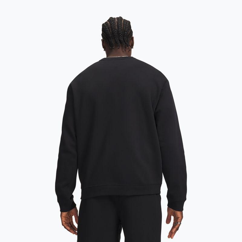 Мъжки суитшърт Under Armour Rival Fleece Crew ultimate black/white 2