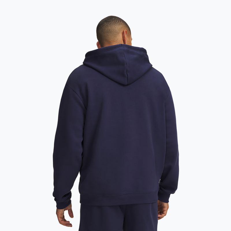 Мъжки суитшърт Under Armour Rival Fleece Hoodie midnight navy/white 2