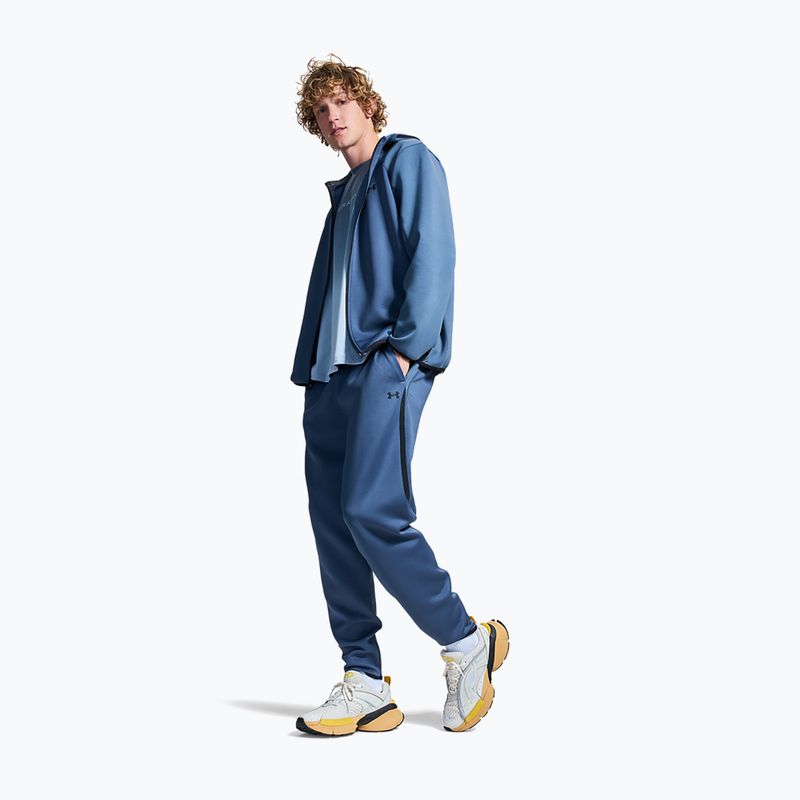 Мъжки панталони за бягане Under Armour Unstoppable Fleece Jogger Downpour Gray/Black 2