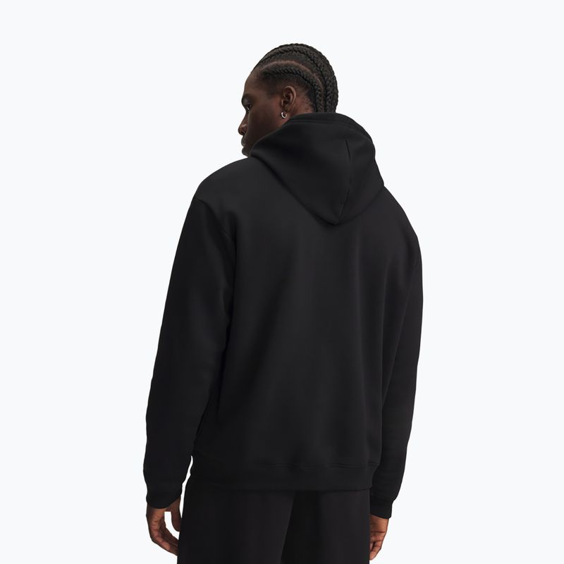 Мъжки суитшърт Under Armour Rival Fleece Hoodie ultimate black/white 2