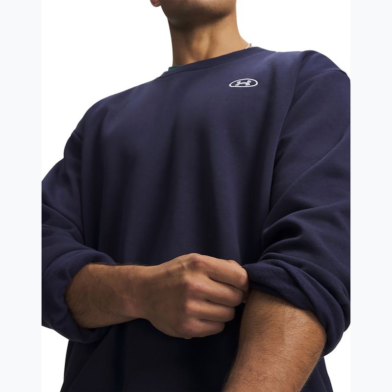 Мъжки суитшърт Under Armour Rival Fleece Crew midnight navy/white 3