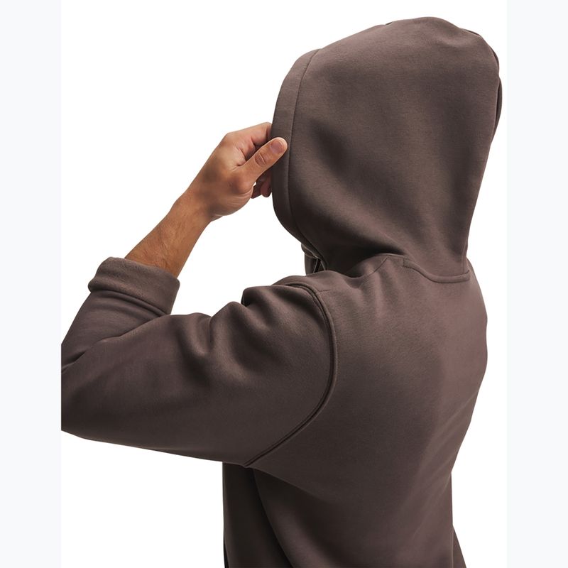 Мъжки суитшърт Under Armour Essential Fleece Hoodie peppercorn/peppercorn 3