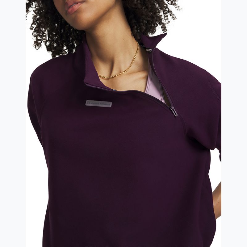Дамски суитшърт за тренировка Under Armour Performance Fleece Qz purple echo/purple echo 3