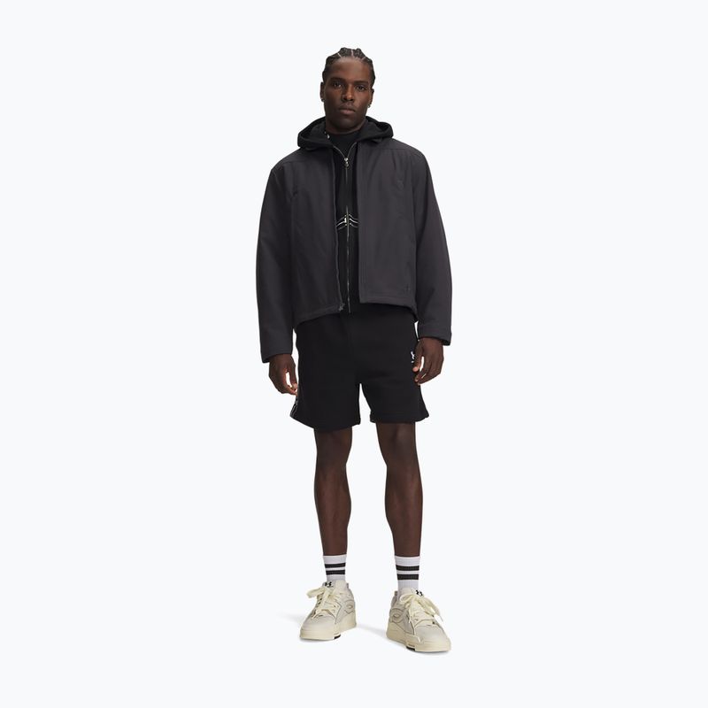 Мъжки къси панталони/шорти Under Armour Icon Fleece Taped Shorts ultimate black/white 2