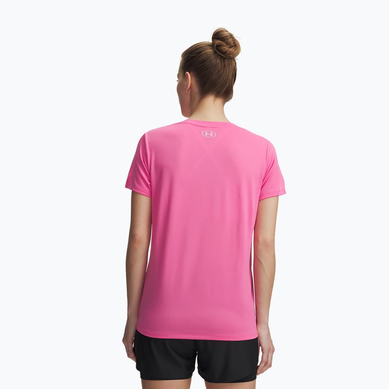 Дамска тренировъчна тениска Under Armour Tech SSV Solid pink frenzy/prime pink 2