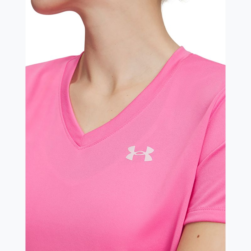 Дамска тренировъчна тениска Under Armour Tech SSV Solid pink frenzy/prime pink 3