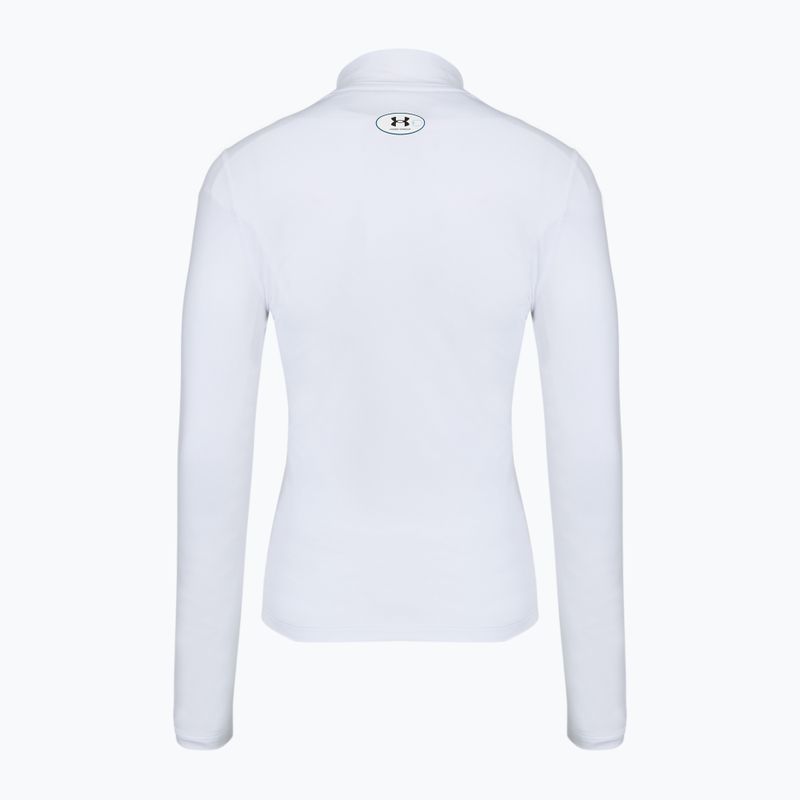 Дамска блуза с дълъг ръкав за  тренировка Under Armour ColdGear Mock LS white/halo gray 5