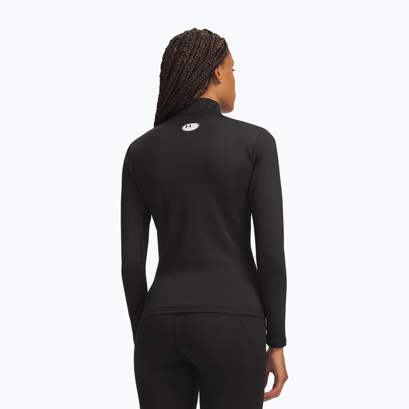 Дамска блуза с дълъг ръкав за  тренировка Under Armour ColdGear Mock LS ultimate black/white 2