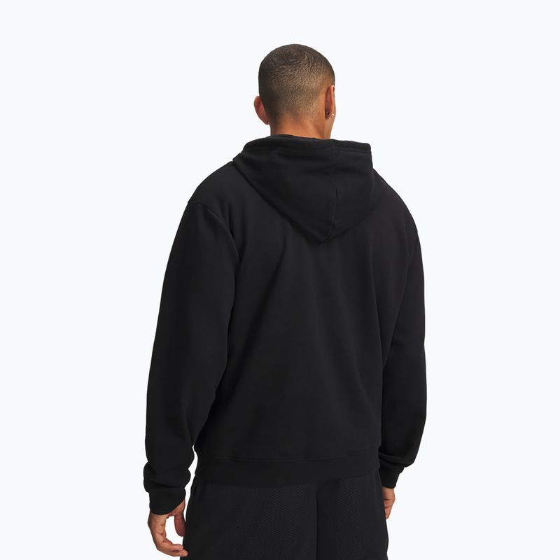 Мъжки суитшърт Under Armour Rival Fleece Full Zip ultimate black/white 2