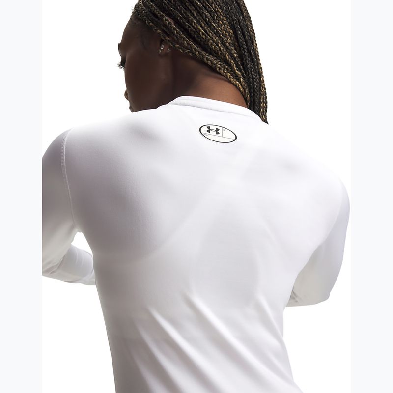 Дамска блуза с дълъг ръкав за  тренировка Under Armour ColdGear Crew white/halo gray 3