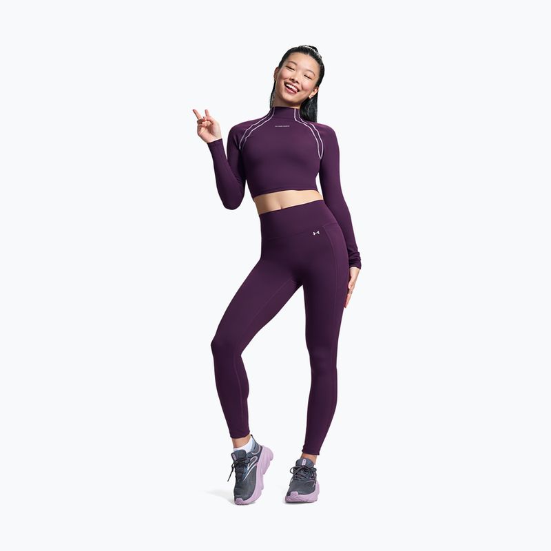 Дамски тренировъчен клин Under Armour Motion Leggings purple echo/mauve pink 2