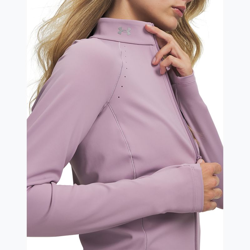 Дамски суитшърт за тренировка Under Armour Vanish Elite mauve pink/metallic silver 3