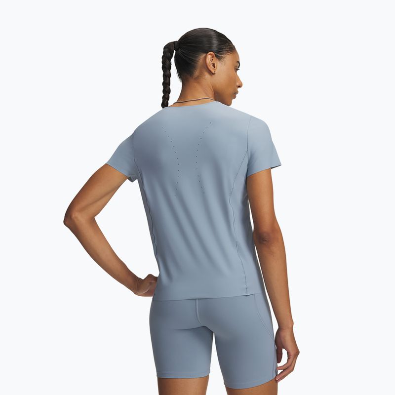 Дамска тренировъчна тениска Under Armour Vanish Elite SS blue wind/metallic silver 2