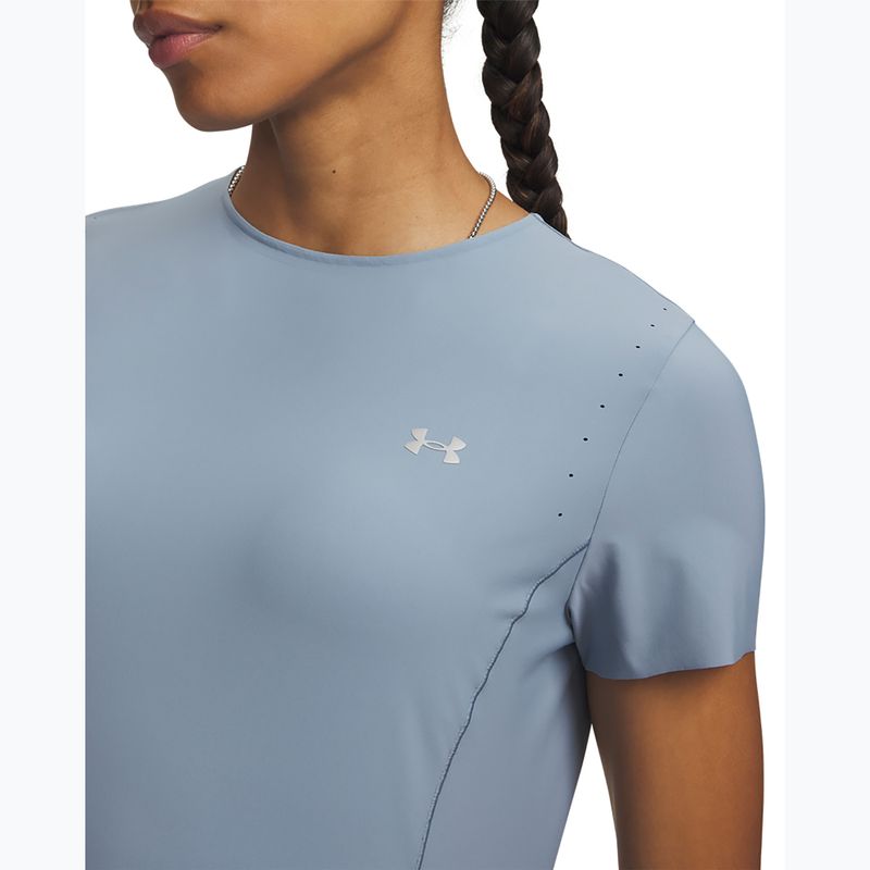 Дамска тренировъчна тениска Under Armour Vanish Elite SS blue wind/metallic silver 3