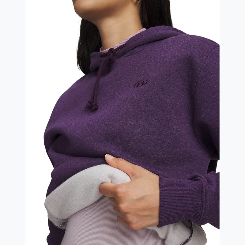 Дамски суитшърт Under Armour Rival Fleece Hoodie purple echo light heather/purple echo 3