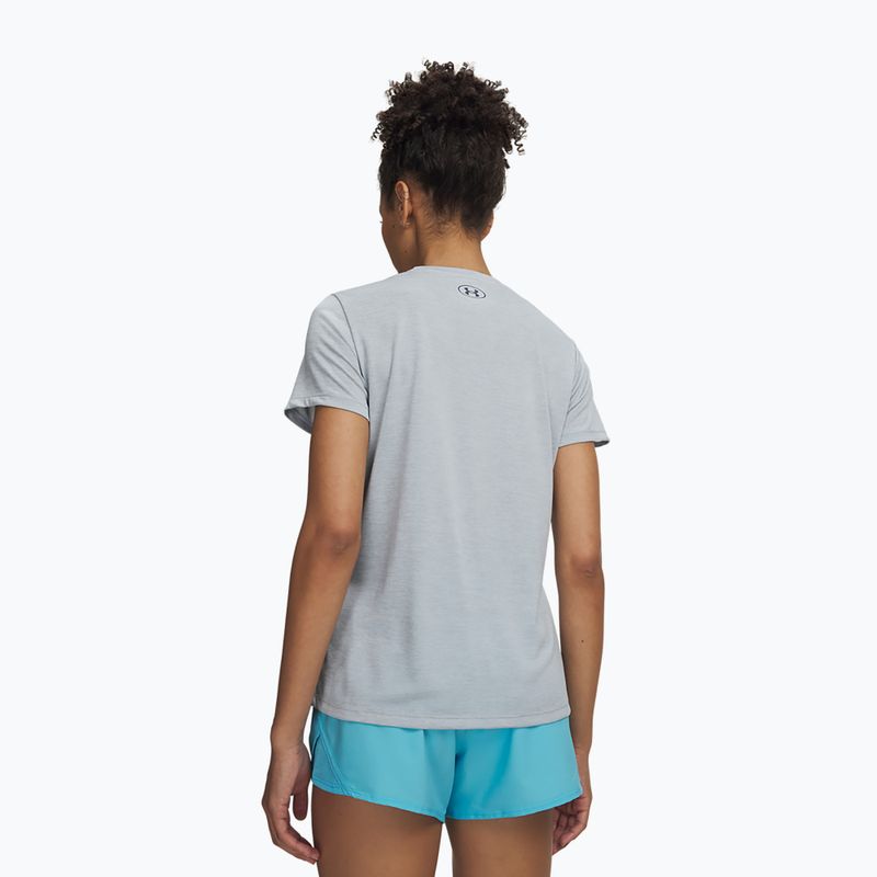 Дамска тренировъчна тениска Under Armour Tech Twist blue fog/downpour gray 2