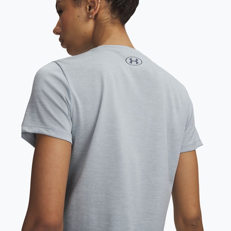 Дамска тренировъчна тениска Under Armour Tech Twist blue fog/downpour gray 3
