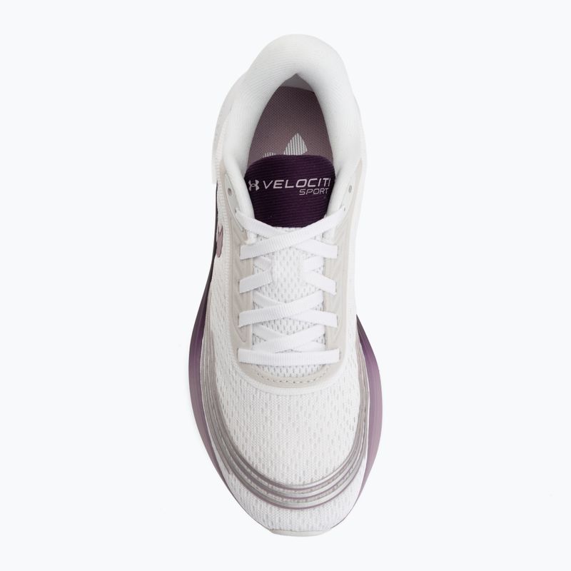 Дамски обувки за бягане Under Armour Velociti Sport white/purple echo/mauve pink 5