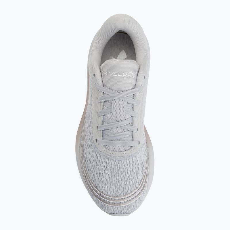 Дамски обувки за бягане Under Armour Velociti Sport halo gray/metallic buff/white 5
