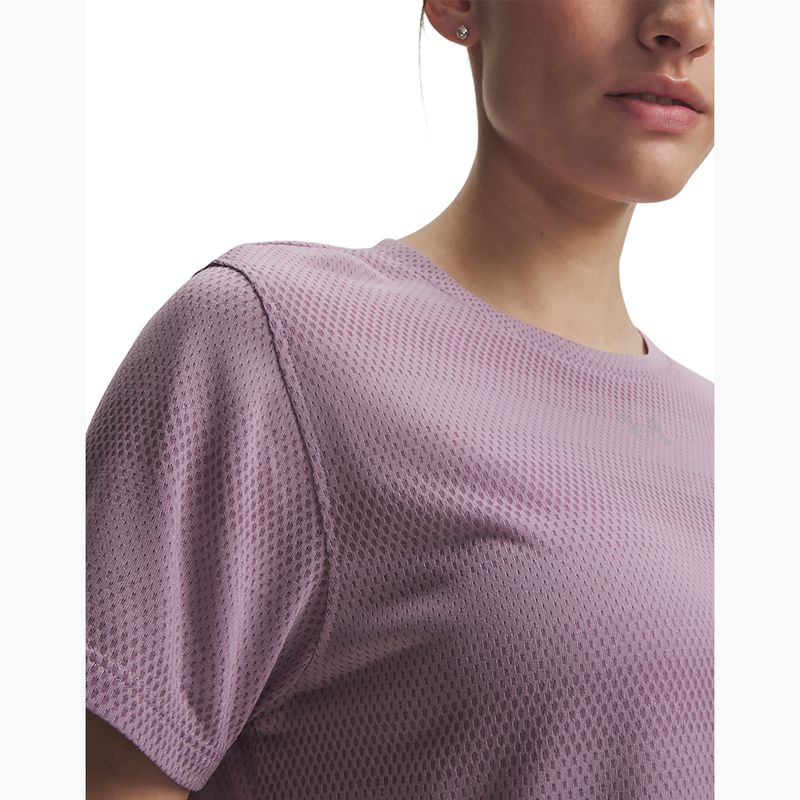 Дамска тениска за бягане Under Armour Velociti SS mauve pink/reflective 3