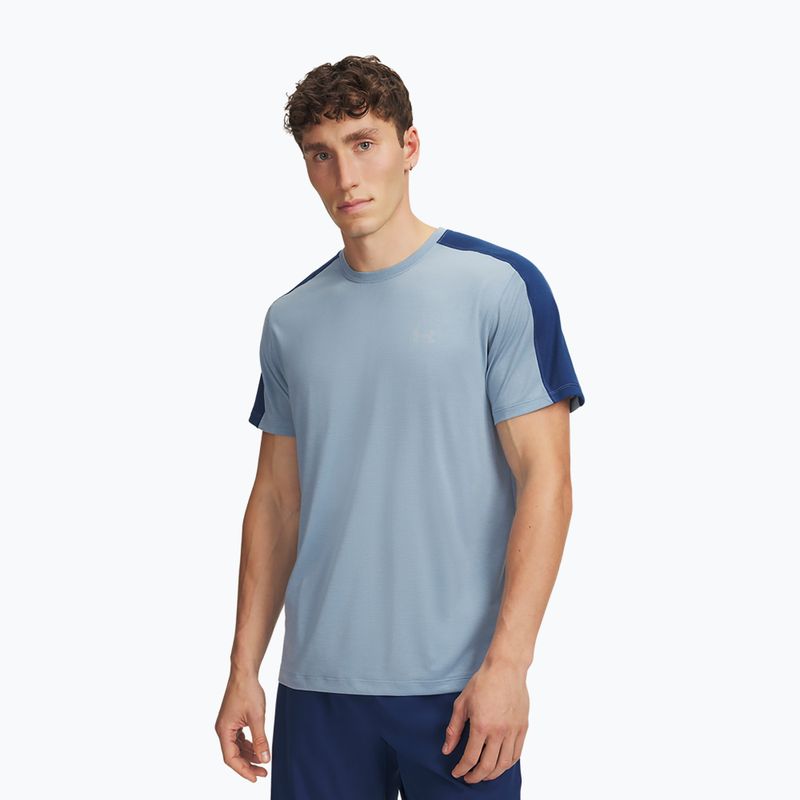 Мъжка тениска за бягане Under Armour Velociti Reflect blue wind/blackout navy/reflective