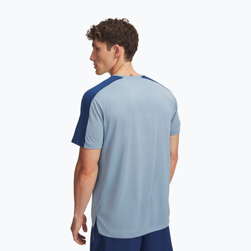 Мъжка тениска за бягане Under Armour Velociti Reflect blue wind/blackout navy/reflective 2