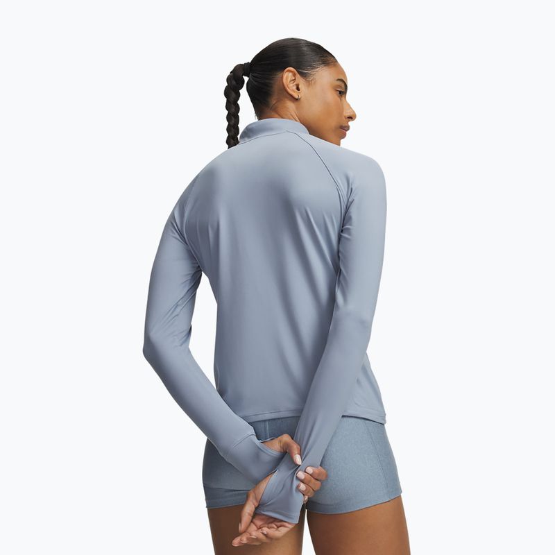 Дамски суитшърт за бягане Under Armour Velociti Half Zip blue wind/reflective 2
