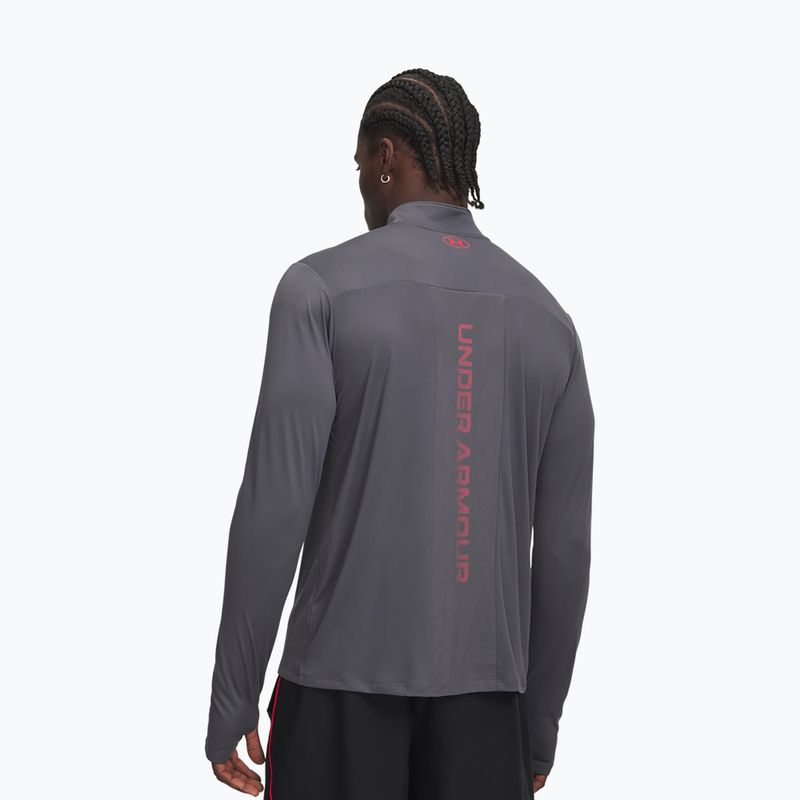 Мъжки суитшърт Under Armour Tech Utility 1/4 Zip castlerock/racer red 2