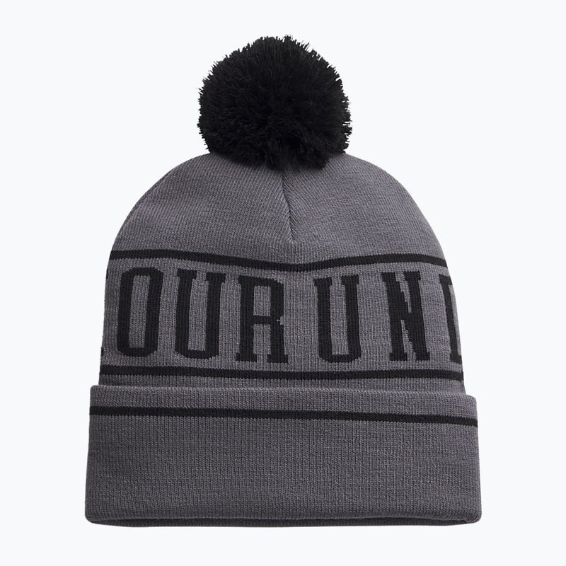 Мъжка зимна шапка Under Armour Halftime Pom Beanie castlerock/black/black 2