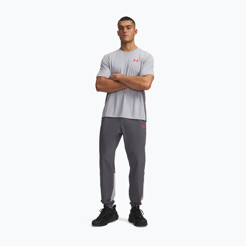 Мъжки панталони за тренировка Under Armour Tech Utility Woven Pants castlerock/mod gray/racer red 2