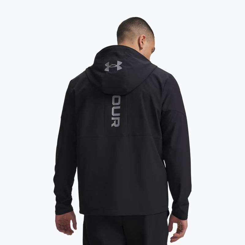 Мъжко тренировъчно яке Under Armour Tech Utility Woven Jacket black/black/steel 2