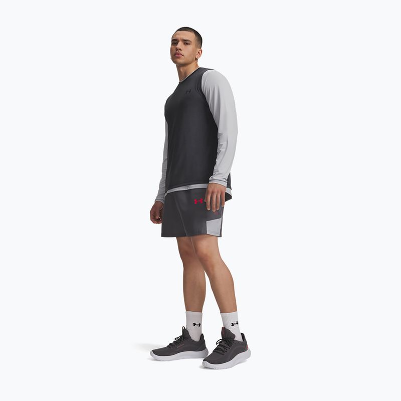 Мъжки тренировъчни шорти Under Armour Tech Utility Shorts castlerock/mod gray/racer red 2