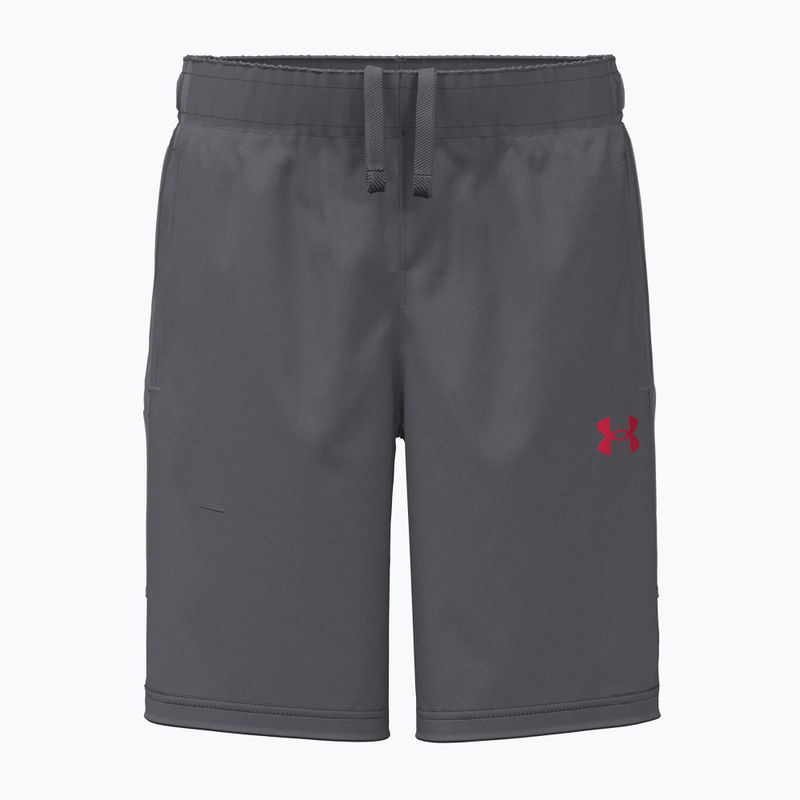 Детски къси панталони/шорти Under Armour Tech Utility Woven Shorts castlerock/mod gray/racer red