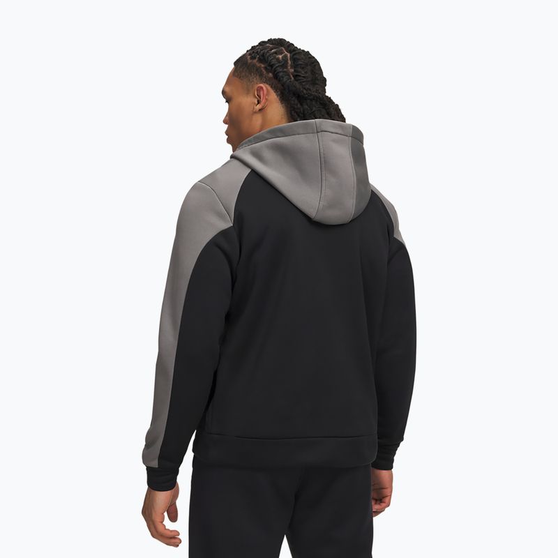 Мъжки суитшърт Under Armour Armour Fleece Winter ultimate black/clay green/white 2
