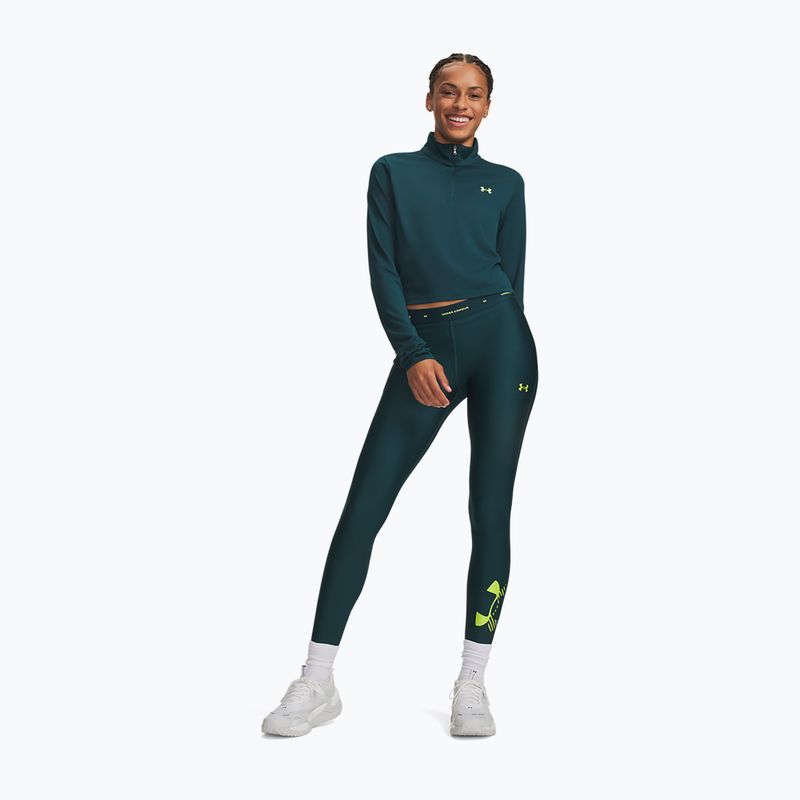 Дамски тренировъчен клин Under Armour HeatGear Novelty Leggings arden green/green citrine 2