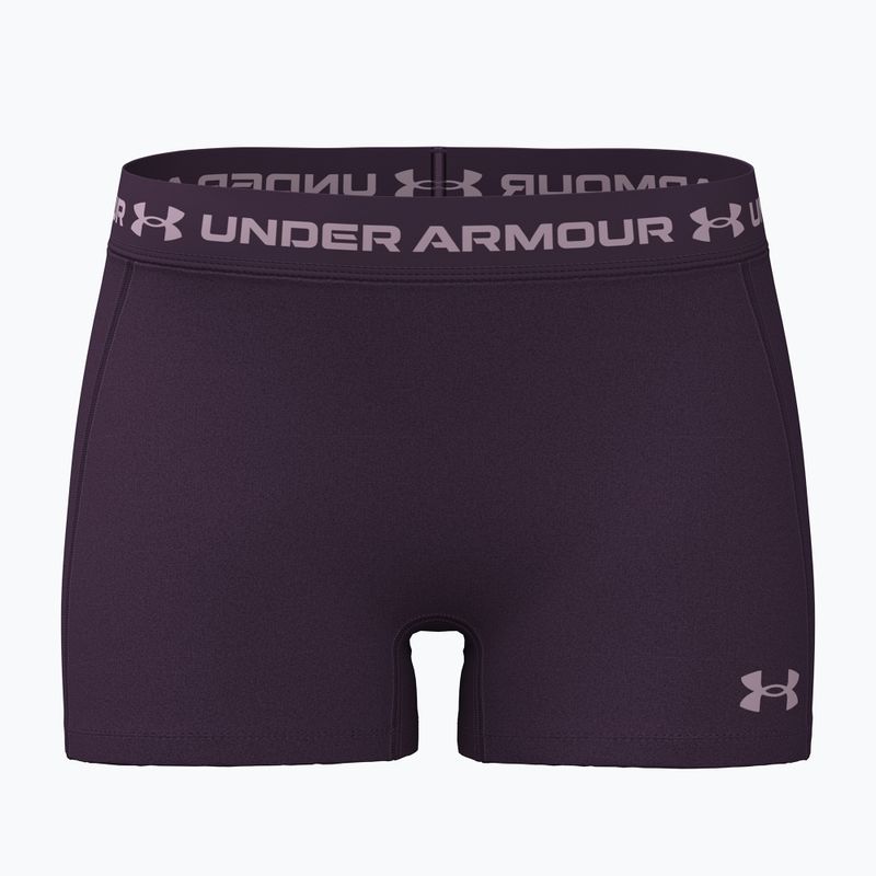 Дамски тренировъчни шорти Under Armour HeatGear Shorty purple echo/mauve pink