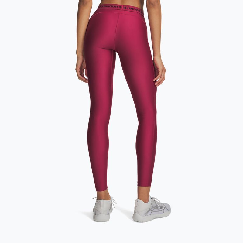 Дамски тренировъчен клин Under Armour HeatGear Leggings claret/ox blood 3