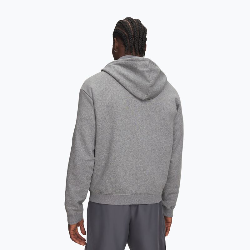 Мъжки суитшърт Under Armour Rival Fleece Full Zip castlerock light heather/black 2