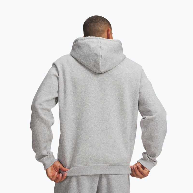 Мъжки суитшърт Under Armour Rival Fleece Hoodie mod gray light heather/white 2