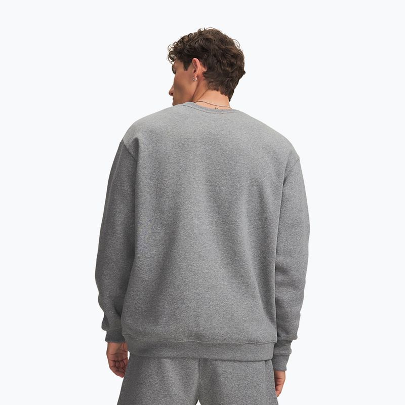 Мъжки суитшърт Under Armour Rival Fleece Crew castlerock light heather/white 2