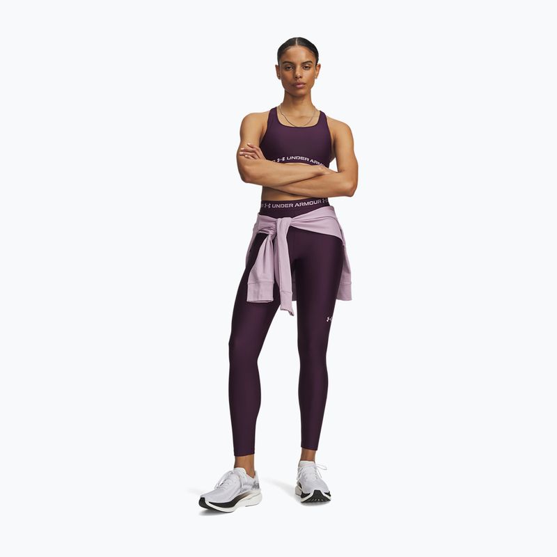 Дамски тренировъчен клин Under Armour HeatGear Leggings purple echo/mauve pink 2