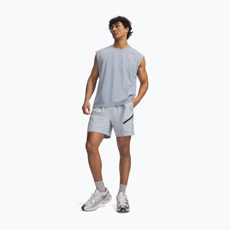 Мъжки тренировъчни шорти Under Armour Unstoppable Woven Shorts blue fog/black 2