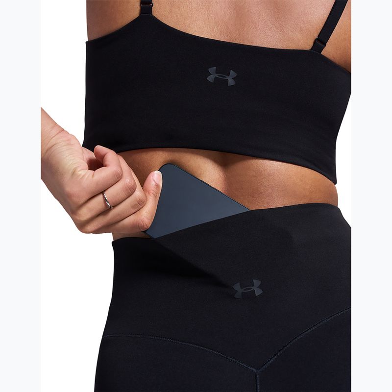 Дамски тренировъчен клин Under Armour Meridian Leggings ultimate black/ultimate black 7