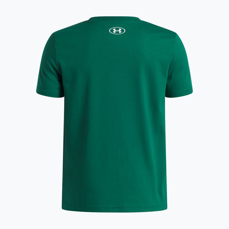 Детска тениска Under Armour Sportstyle Left Chest campus ivy/white 2