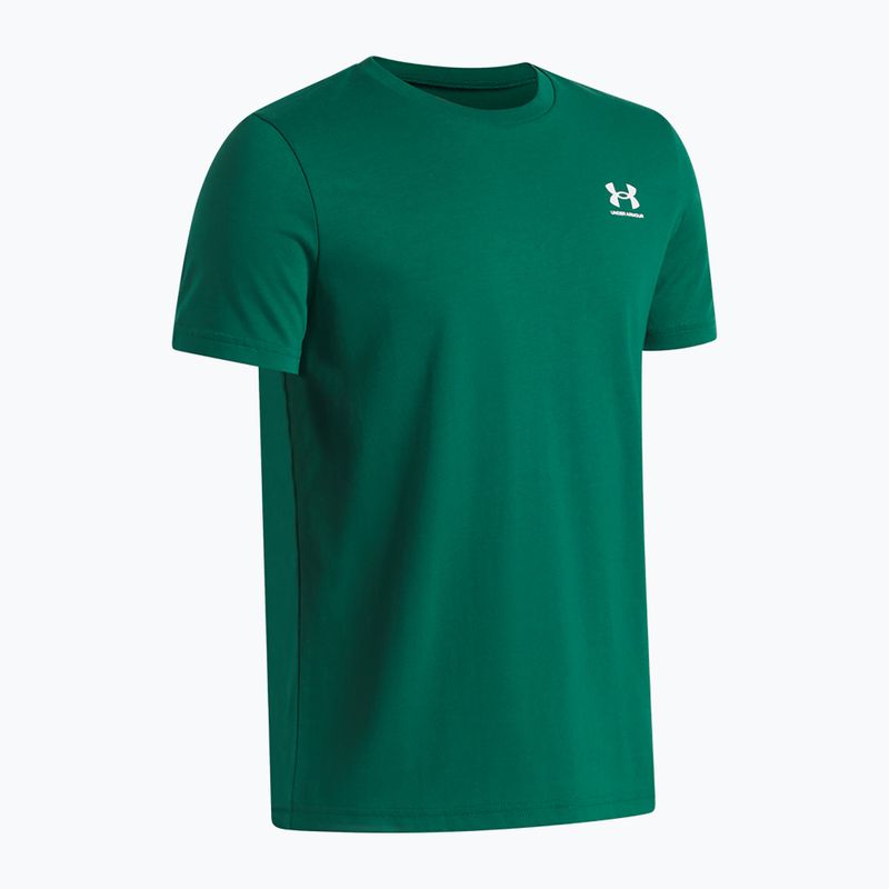 Детска тениска Under Armour Sportstyle Left Chest campus ivy/white 3