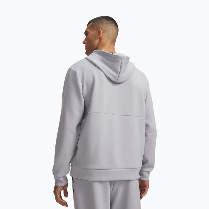 Мъжки суитшърт Under Armour Flex Fleece Hoodie mod gray/black 2