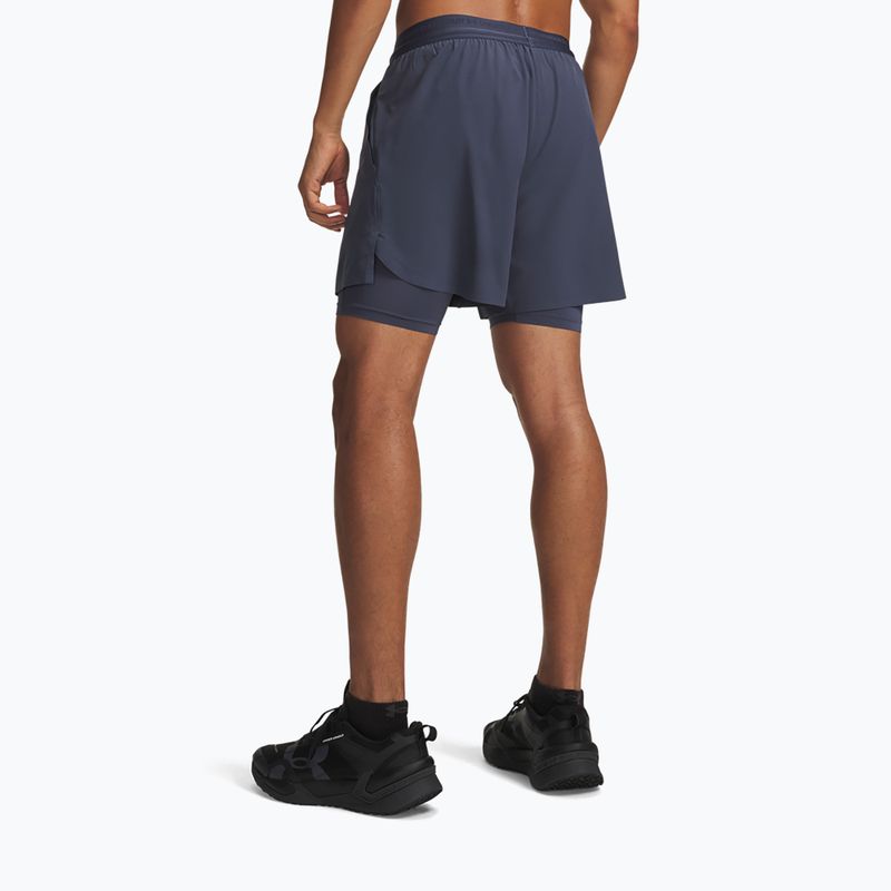 Мъжки тренировъчни шорти Under Armour Vanish Elite 2IN1 Shorts downpour gray/downpour gray 3